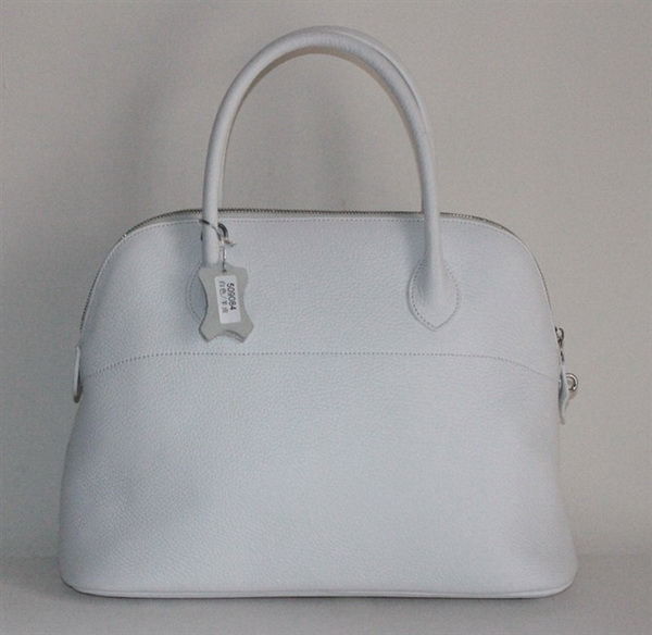 High Quality Replica Hermes Bolide Togo Leather Tote Bag White 509084